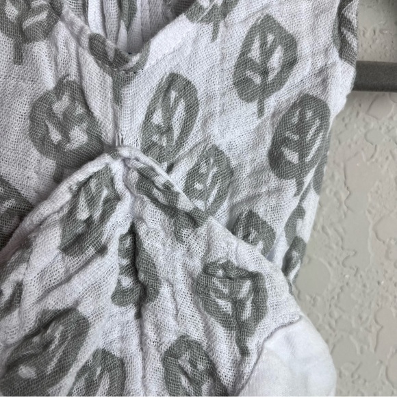 HALO SleepSack Swaddle Small S 3-6M Cotton Muslin Adjustable Gray Leaf - Picture 7 of 10